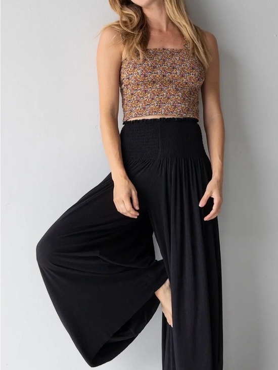 NATURAL LIFE Pants - Natural  Life High-Waist Wide Leg Palazzo Pants in Black Size Large
